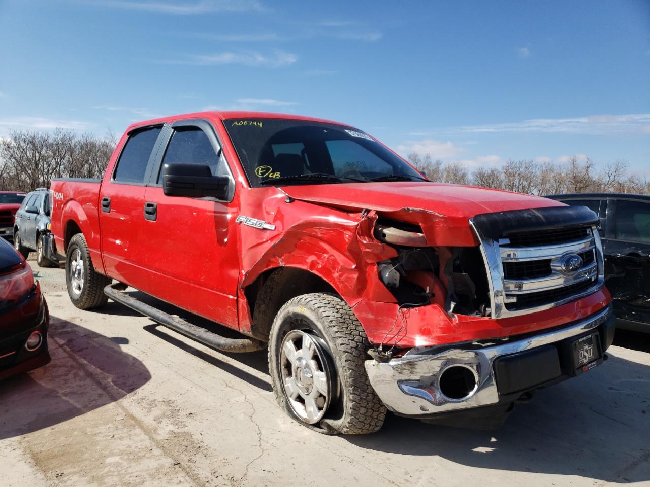 FORD F150 SUPER 2013 with VIN 1FTFW1EF1DFA06744 - Photo from auction