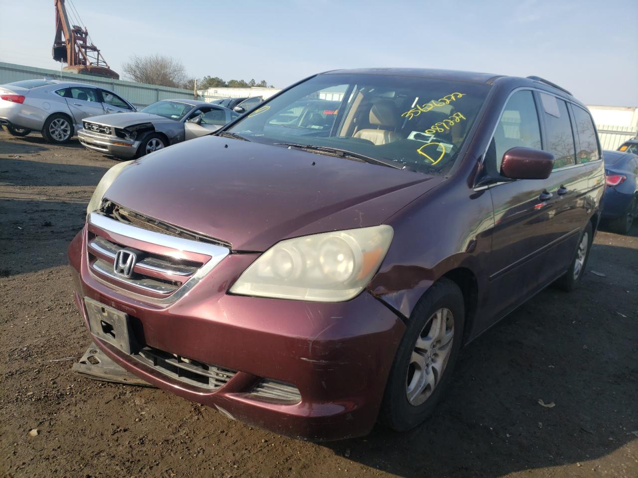 Photo 2 from auction – 2007 HONDA ODYSSEY EX with VIN 5FNRL38637B089227