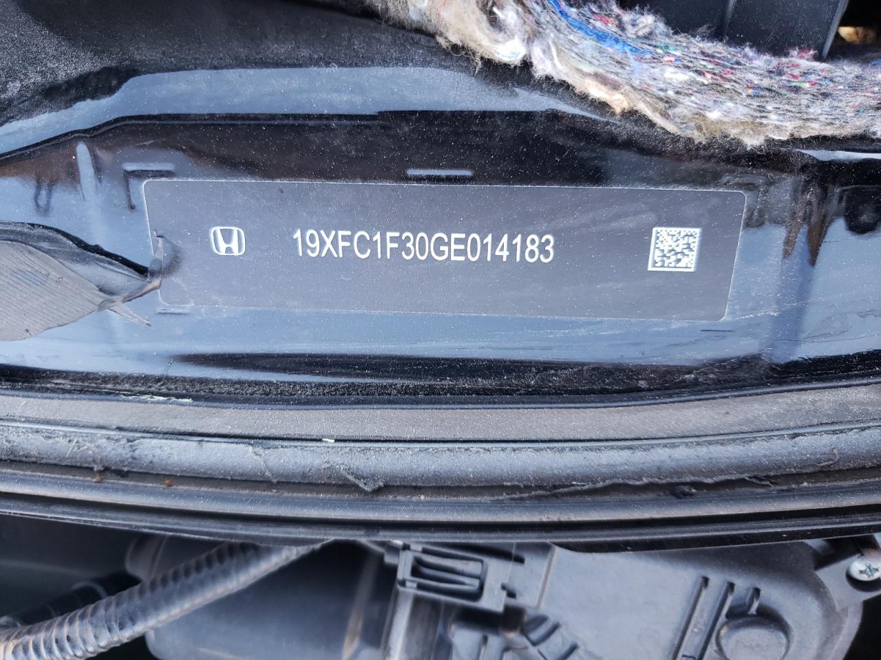 Photo 10 from auction – 2016 HONDA CIVIC EX with VIN 19XFC1F30GE014183