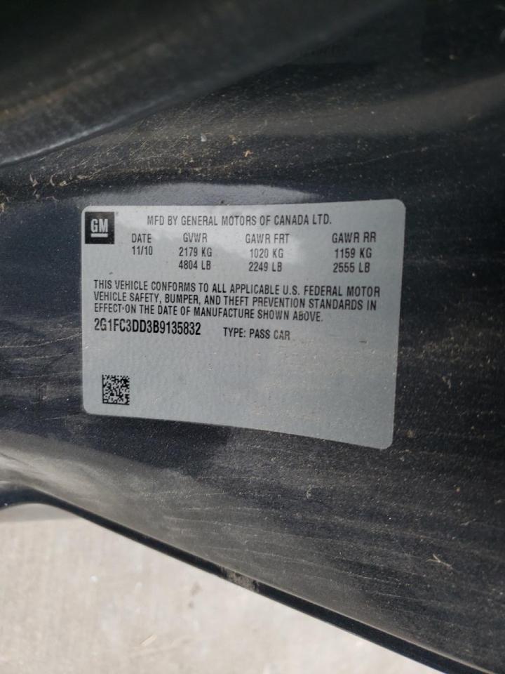 Photo 10 from auction – 2011 CHEVROLET CAMARO with VIN 2G1FC3DD3B9135832