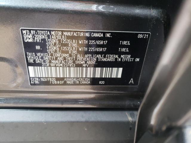 Photo 10 from auction – 2021 TOYOTA RAV4 LE with VIN 2T3F1RFV6MC237853