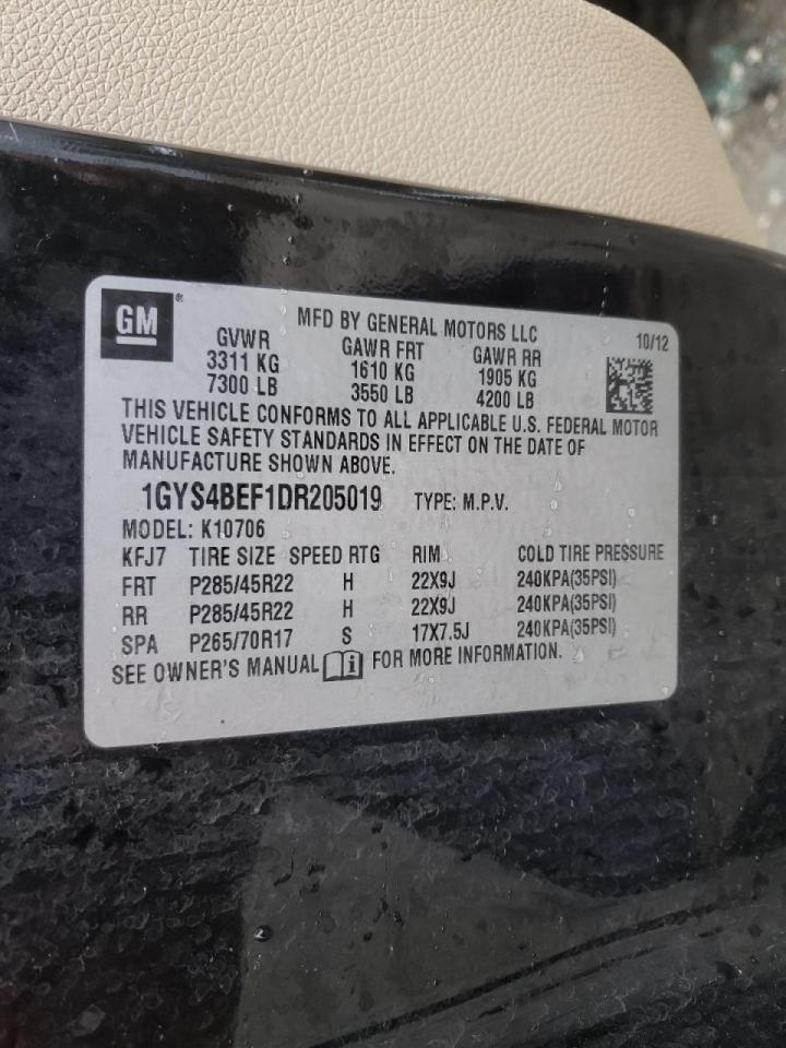 Photo 10 from auction – 2013 CADILLAC ESCALADE L with VIN 1GYS4BEF1DR205019
