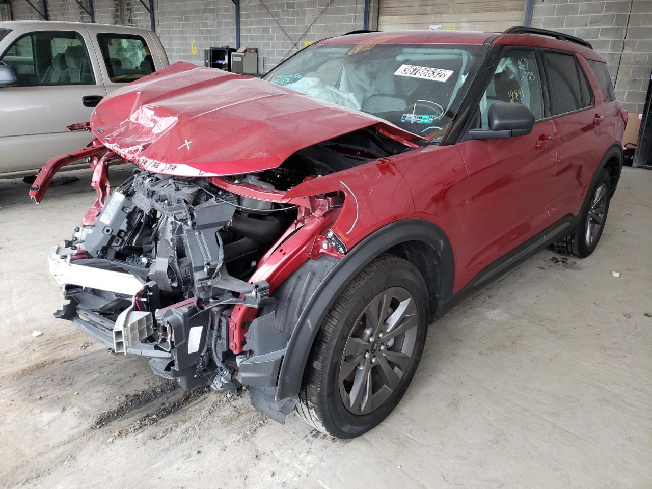 Photo 2 from auction – 2021 FORD EXPLORER X with VIN 1FMSK8DHXMGA36725