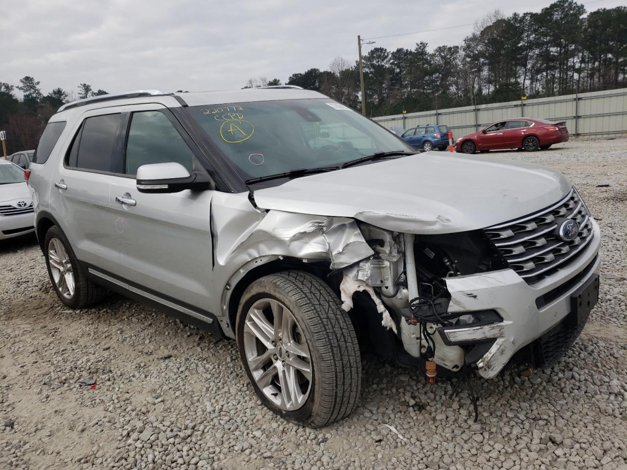 FORD EXPLORER L 2016 with VIN 1FM5K7F82GGD09343 - Photo from auction
