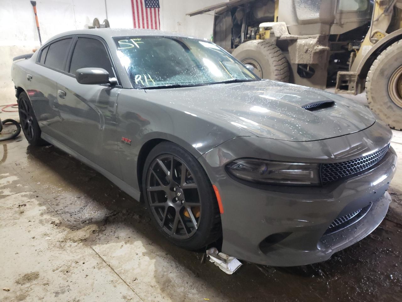 DODGE CHARGER R/ 2018 with VIN 2C3CDXGJ3JH297470 - Photo from auction