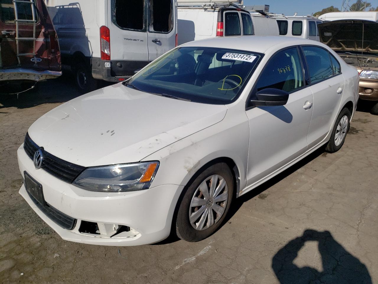Photo 2 from auction – 2011 VOLKSWAGEN JETTA BASE with VIN 3VW2K7AJ0BM307703