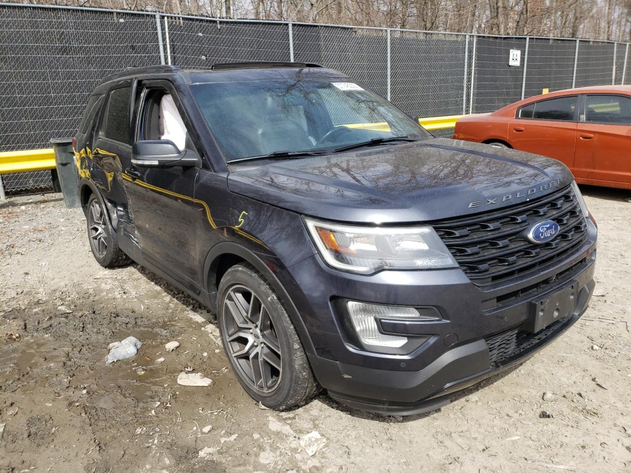 FORD EXPLORER S 2017 with VIN 1FM5K8GT2HGA01972 - Photo from auction