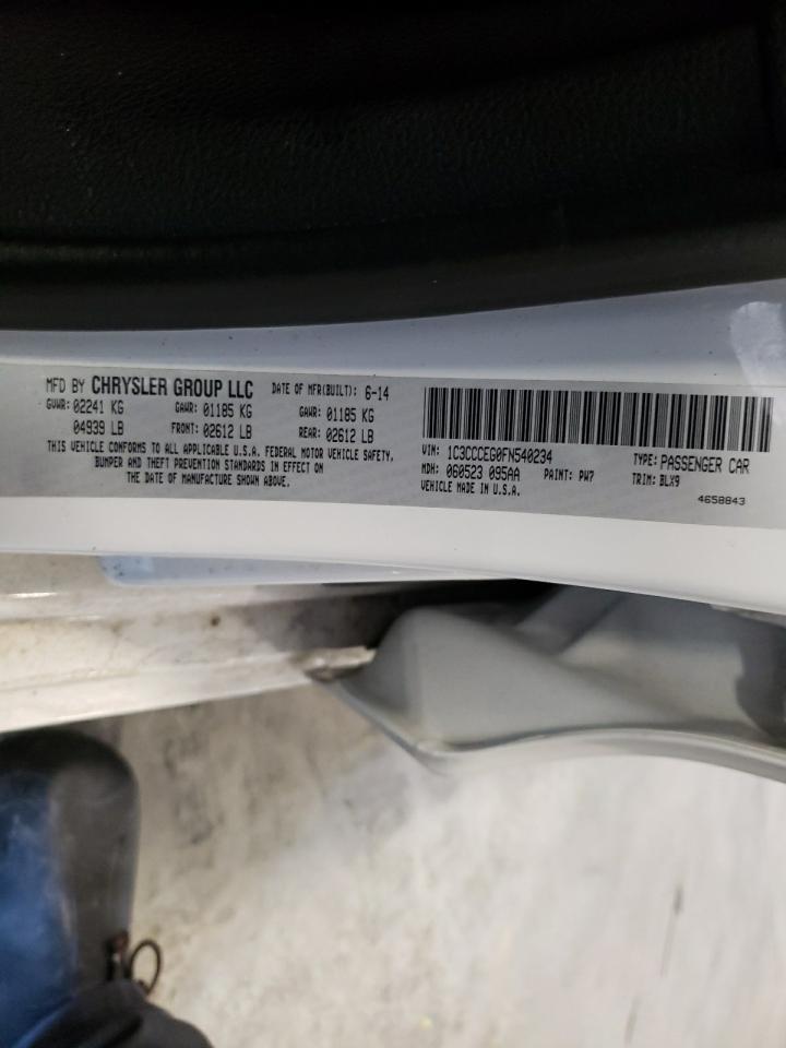 Photo 10 from auction – 2015 CHRYSLER 200 C with VIN 1C3CCCEG0FN540234