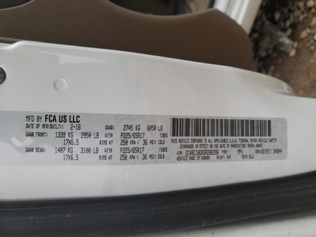 Photo 10 from auction – 2016 CHRYSLER TOWN & COU with VIN 2C4RC1BGXGR288396
