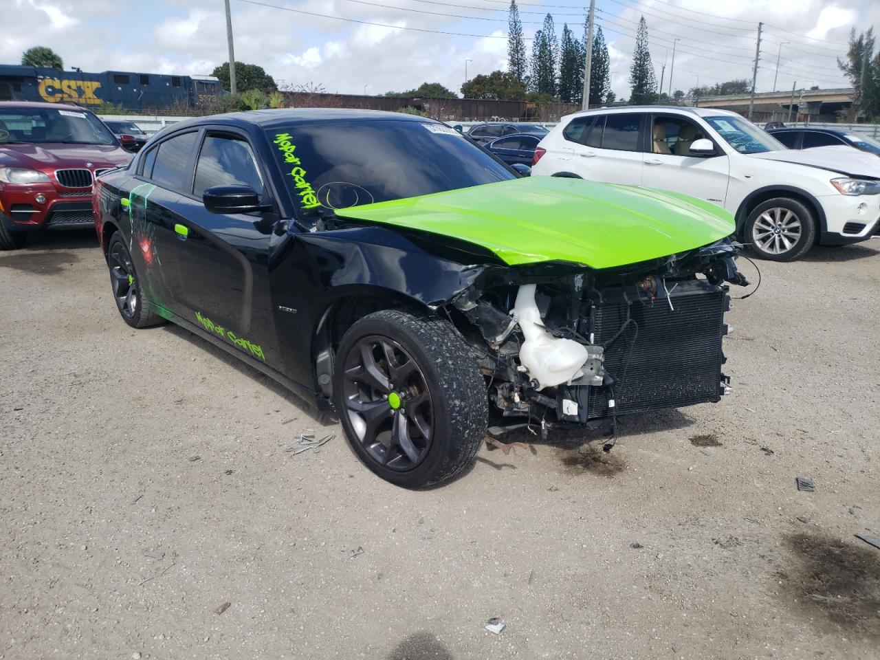 DODGE CHARGER R/ 2017 with VIN 2C3CDXCT8HH637083 - Photo from auction