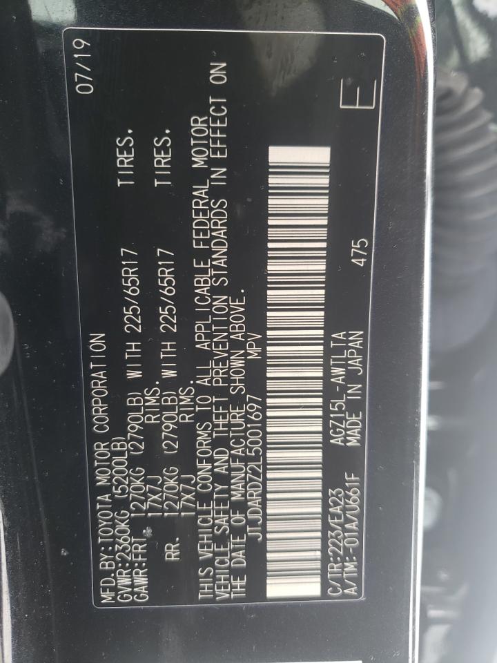Photo 10 from auction – 2020 LEXUS NX 300 with VIN JTJDARDZ2L5001697