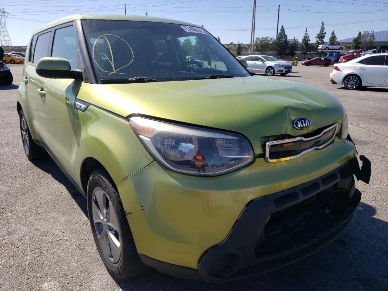 KIA SOUL 2015 with VIN KNDJN2A21F7805796 - Photo from auction