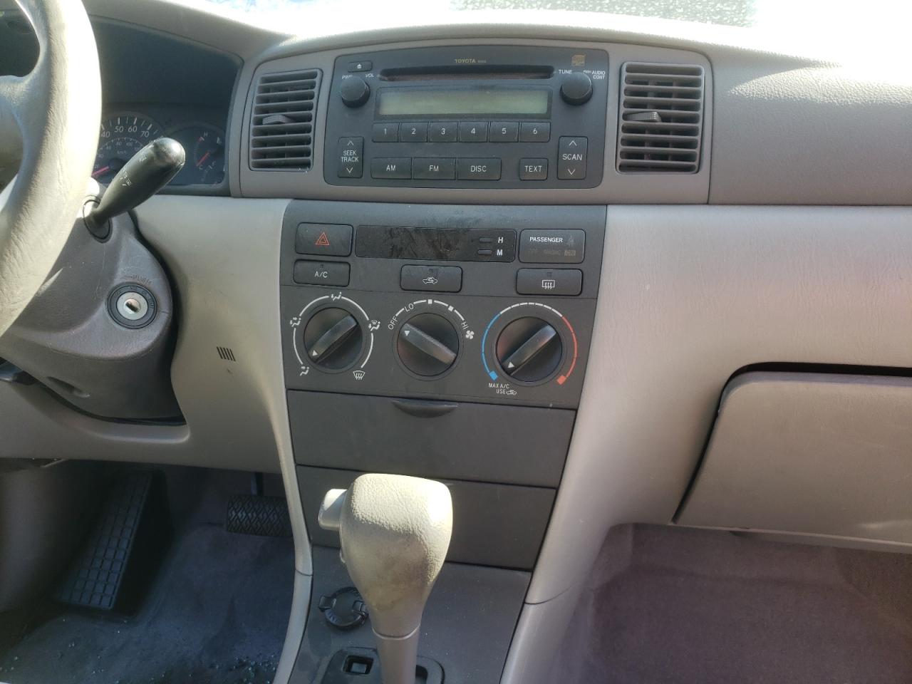 Photo 9 from auction – 2006 TOYOTA COROLLA CE with VIN JTDBR32E860071397