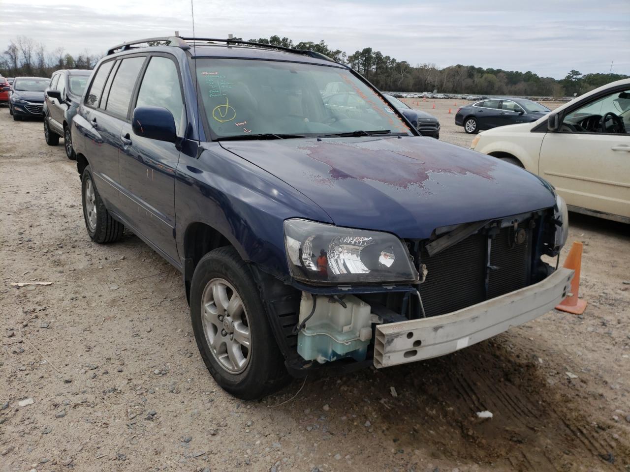 TOYOTA HIGHLANDER 2006 with VIN JTEGD21A560146985 - Photo from auction