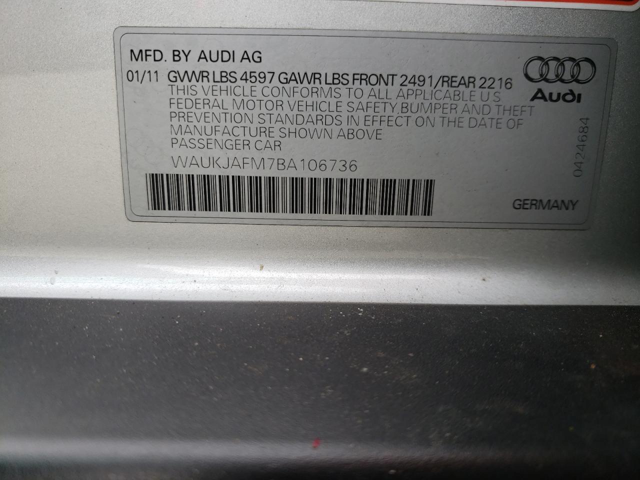 Photo 10 from auction – 2011 AUDI A3 PREMIUM with VIN WAUKJAFM7BA106736