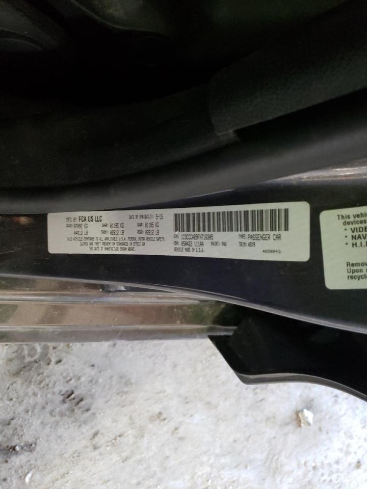 Photo 10 from auction – 2015 CHRYSLER 200 LIMITE with VIN 1C3CCCAB9FN716305