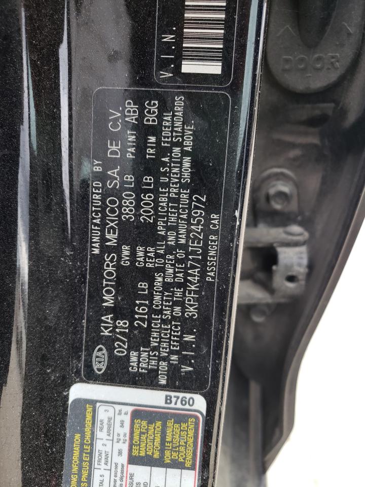Photo 10 from auction – 2018 KIA FORTE LX with VIN 3KPFK4A71JE245972