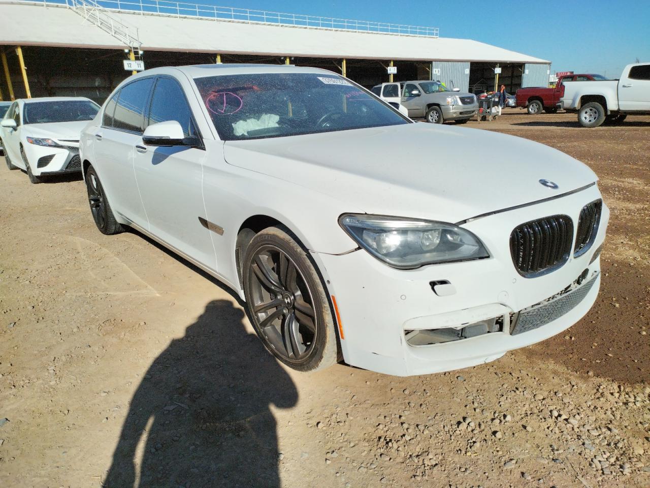 BMW 750 LI 2013 with VIN WBAYE8C59DD133426 - Photo from auction