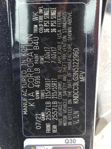 Photo 10 from auction – 2022 KIA NIRO EX with VIN KNDCC3LG3N5122960