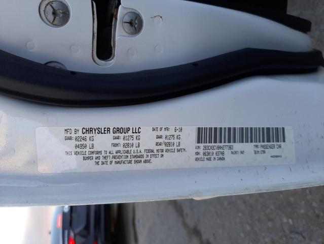 Photo 10 from auction – 2010 DODGE CHARGER with VIN 2B3CA3CV8AH277383