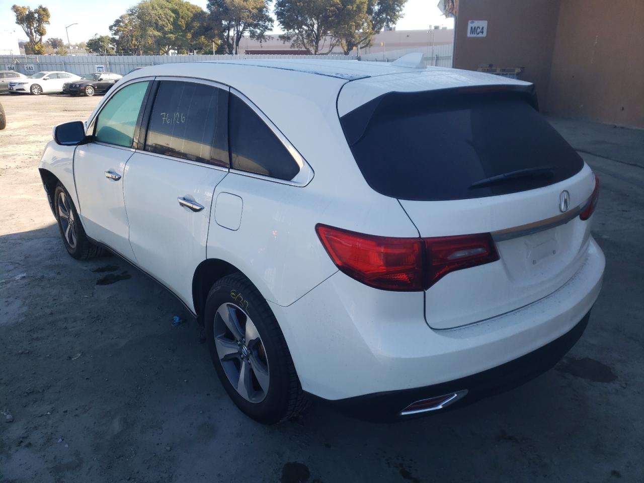 Photo 3 from auction – 2016 ACURA MDX with VIN 5FRYD3H25GB019197