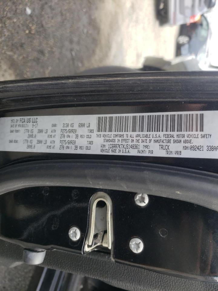 Photo 10 from auction – 2018 RAM 1500 ST with VIN 1C6RR7KTXJS148361