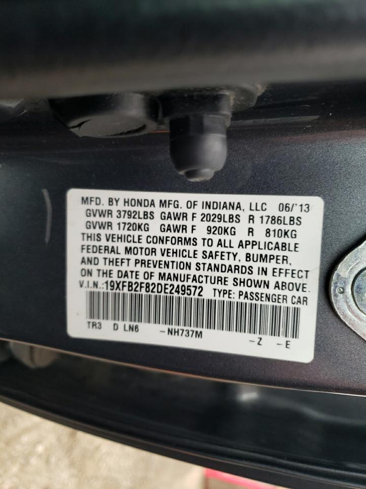Photo 10 from auction – 2013 HONDA CIVIC EX with VIN 19XFB2F82DE249572