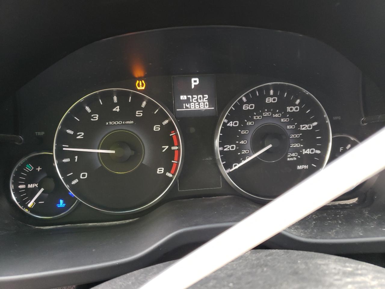 Photo 8 from auction – 2012 SUBARU LEGACY 2.5 with VIN 4S3BMBB63C3020451