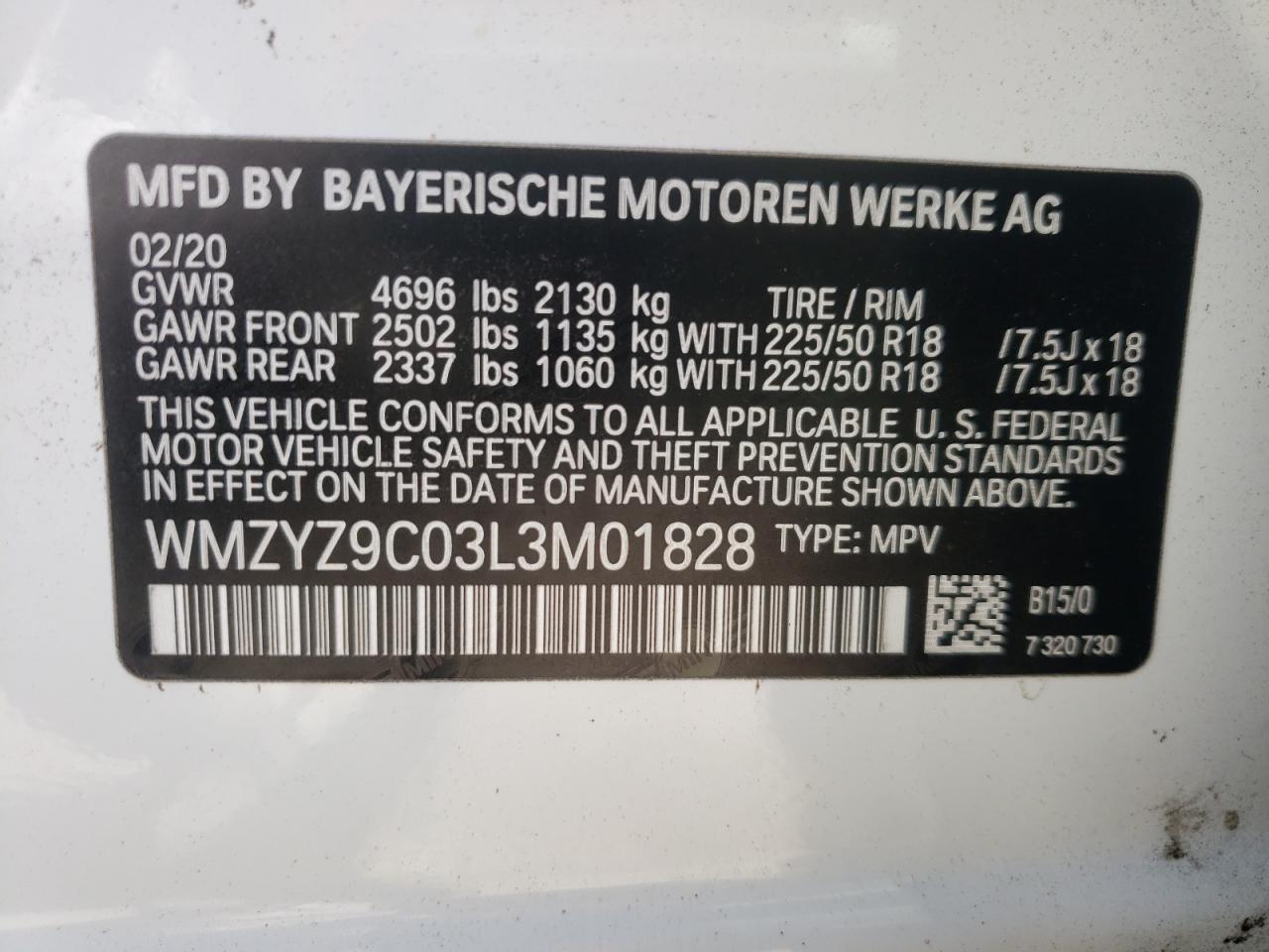 Photo 10 from auction – 2020 MINI COOPER JCW with VIN WMZYZ9C03L3M01828