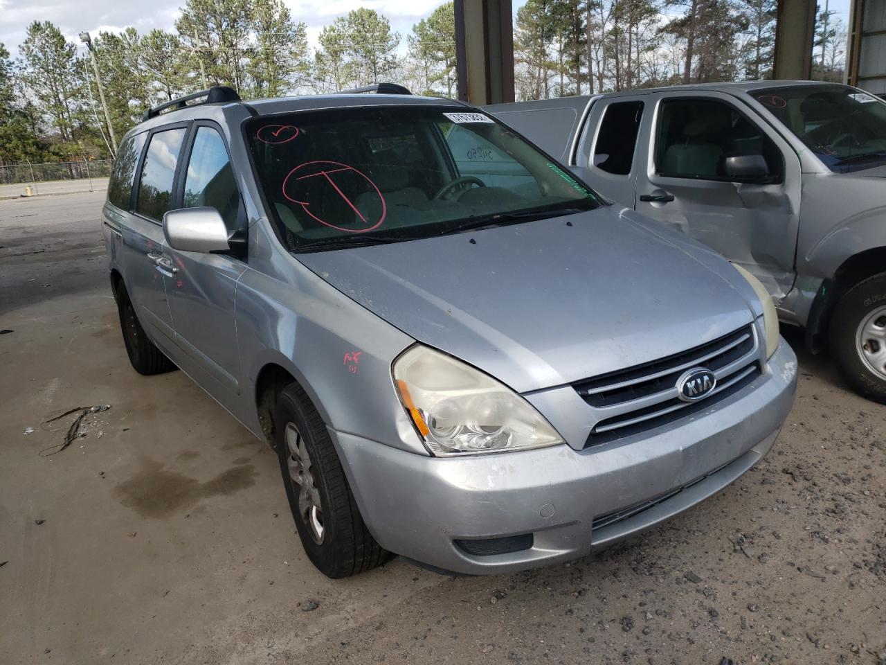 KIA SEDONA EX 2007 with VIN KNDMB233576179527 - Photo from auction