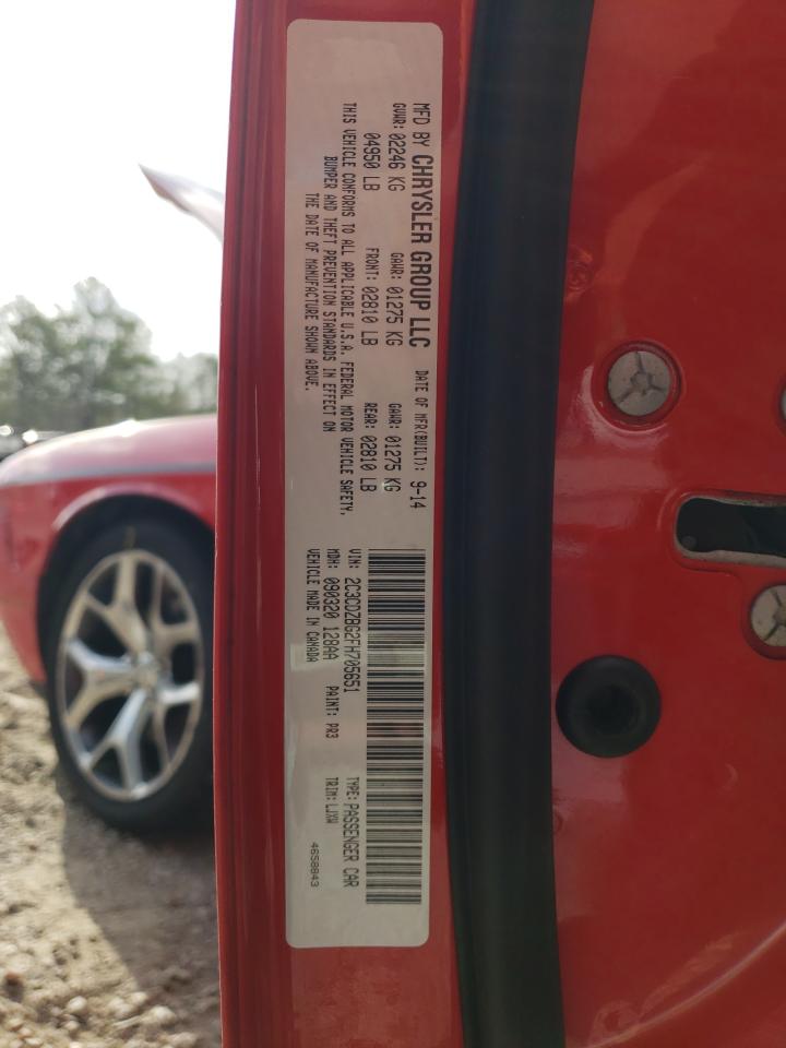 Photo 10 from auction – 2015 DODGE CHALLENGER with VIN 2C3CDZBG2FH705651