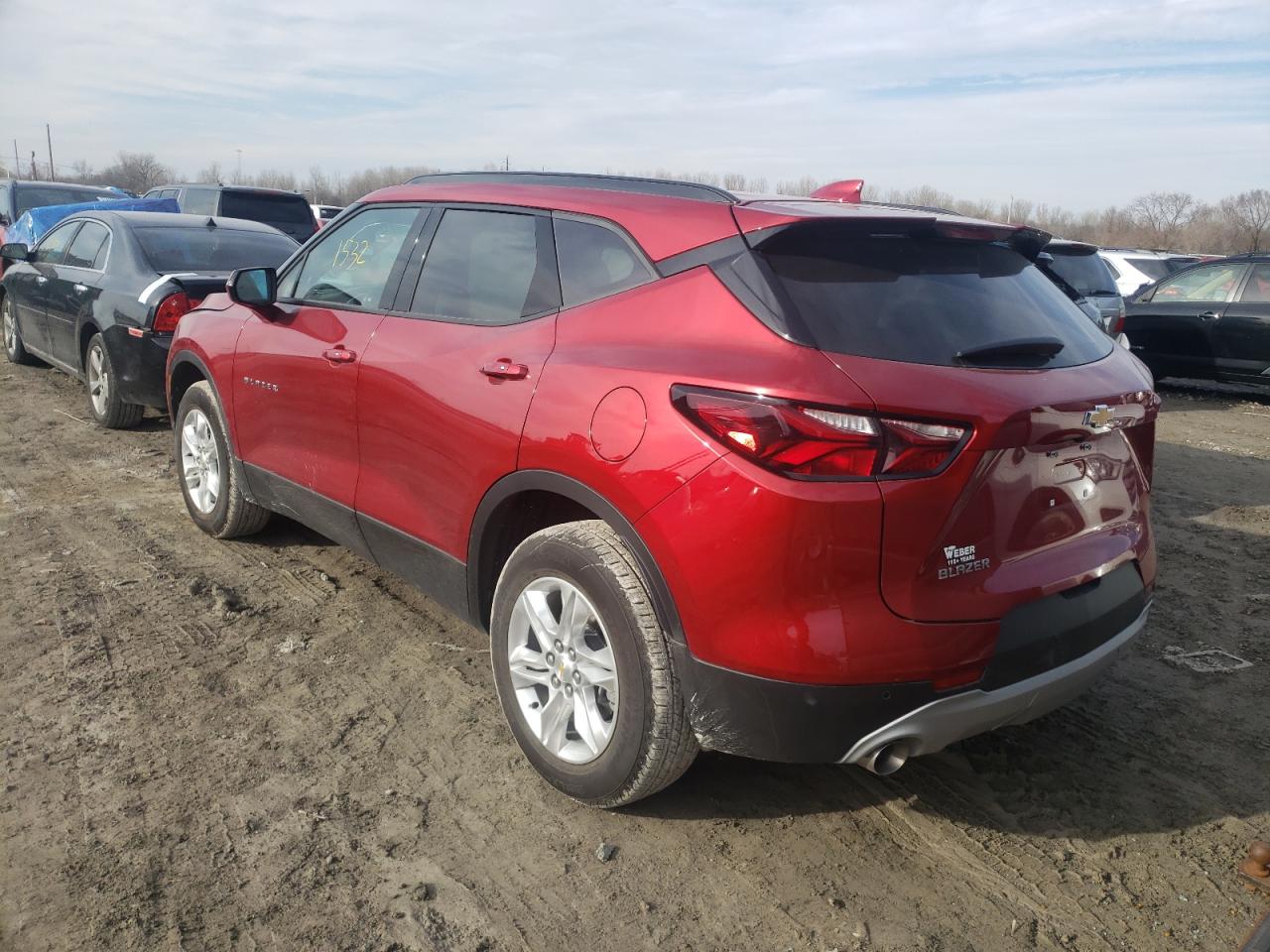 Photo 3 from auction – 2022 CHEVROLET BLAZER 2LT with VIN 3GNKBCR48NS123594