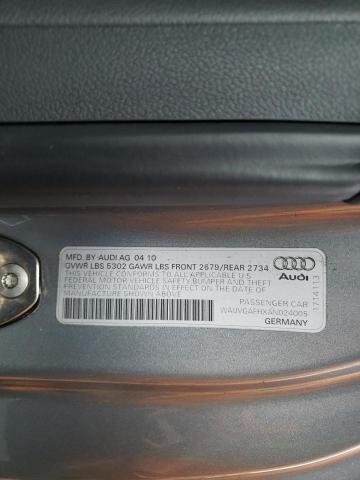 Photo 10 from auction – 2010 AUDI S5 PRESTIG with VIN WAUVGAFHXAN024005