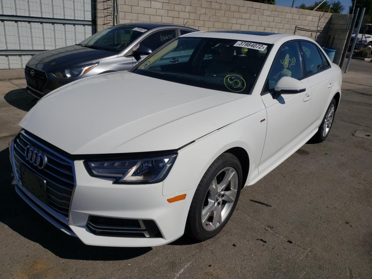 Photo 2 from auction – 2018 AUDI A4 PREMIUM with VIN WAUKMAF44JA145483