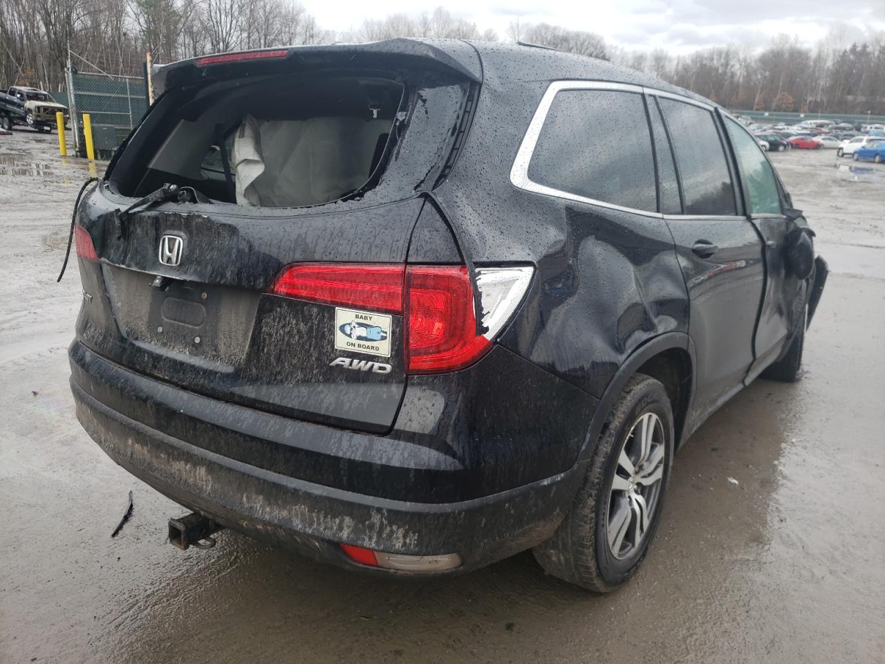 Photo 4 from auction – 2017 HONDA PILOT EXL with VIN 5FNYF6H58HB033703