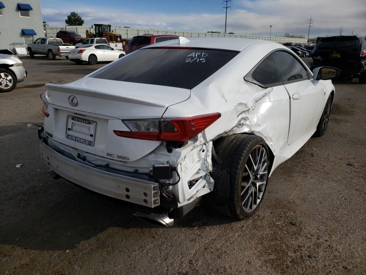 Photo 4 from auction – 2015 LEXUS RC 350 with VIN JTHHE5BC7F5003044