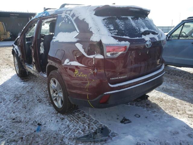 Photo 3 from auction – 2016 TOYOTA HIGHLANDER with VIN 5TDDKRFH3GS257223