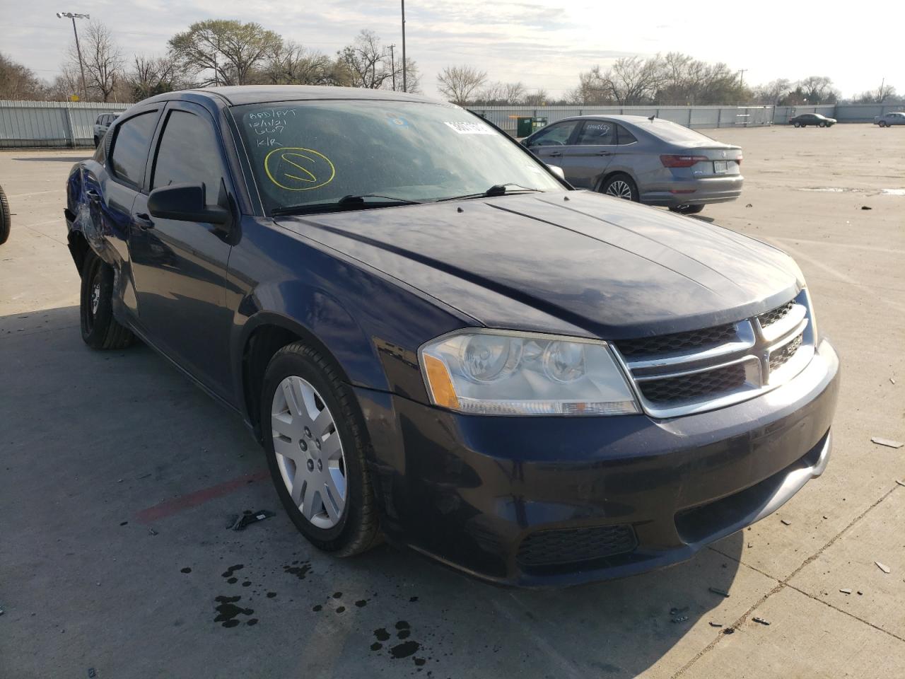 DODGE AVENGER SE 2012 with VIN 1C3CDZABXCN243896 - Photo from auction