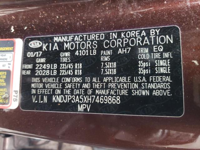 صورة رقم 10 من المزاد - 2017 KIA SOUL + مع VIN KNDJP3A5XH7469868