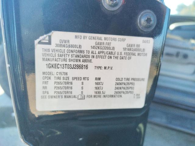 Photo 10 from auction – 2003 GMC YUKON with VIN 1GKEC13T03J286816