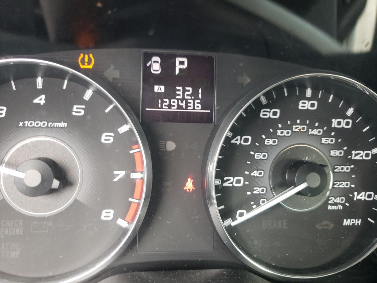 Photo 8 from auction – 2012 SUBARU LEGACY 2.5 with VIN 4S3BMBC61C3011133