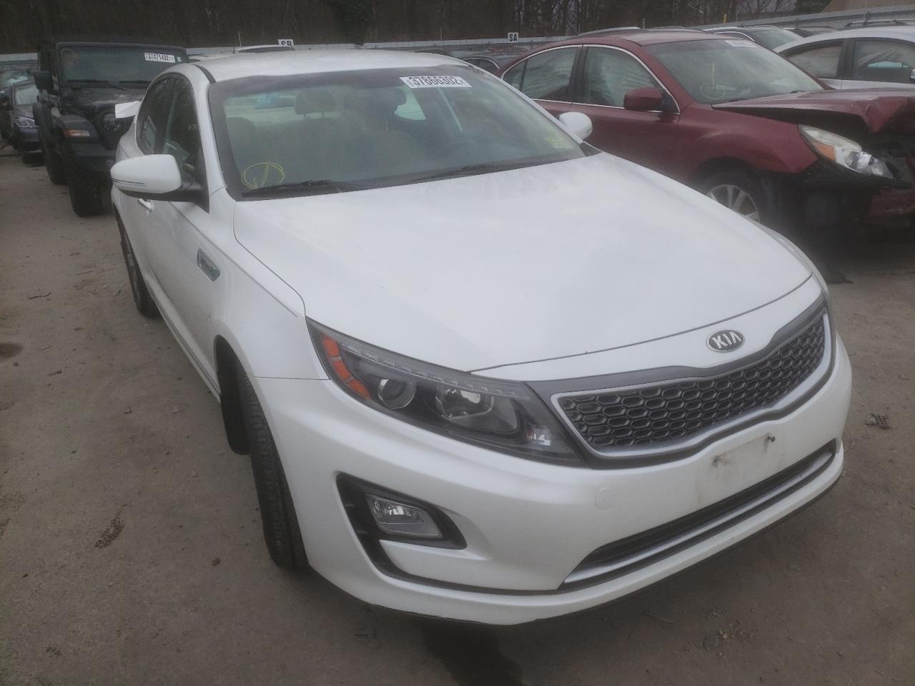 KIA OPTIMA HYB 2014 with VIN KNAGM4AD7E5072218 - Photo from auction