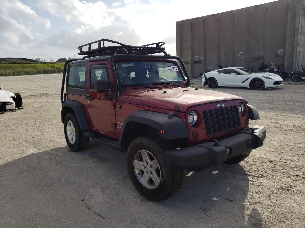 JEEP WRANGLER S 2013 with VIN 1C4AJWAG5DL588207 - Photo from auction