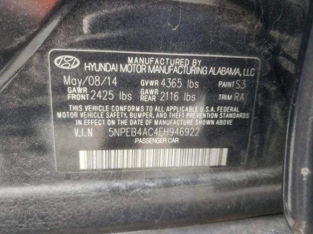 Photo 10 from auction – 2014 HYUNDAI SONATA GLS with VIN 5NPEB4AC4EH946922