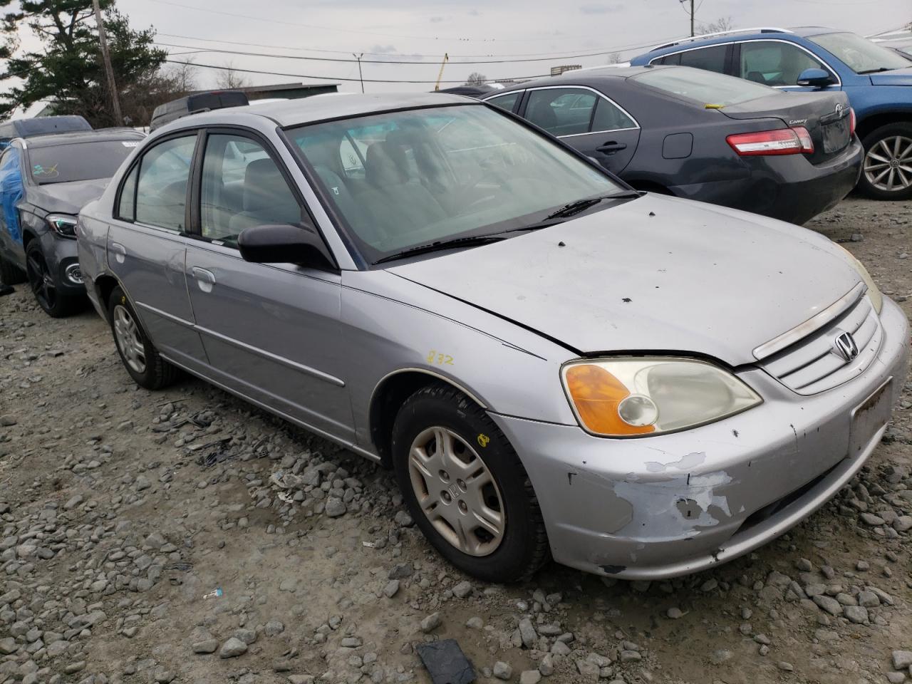 Photo 1 from auction – 2002 HONDA CIVIC LX with VIN 2HGES16592H555831