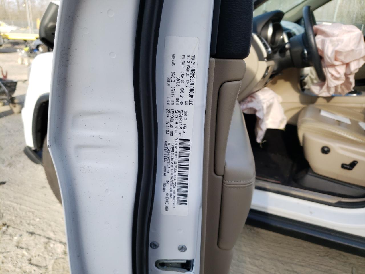 Photo 10 from auction – 2015 JEEP GRAND CHER with VIN 1C4RJFBM8FC704137