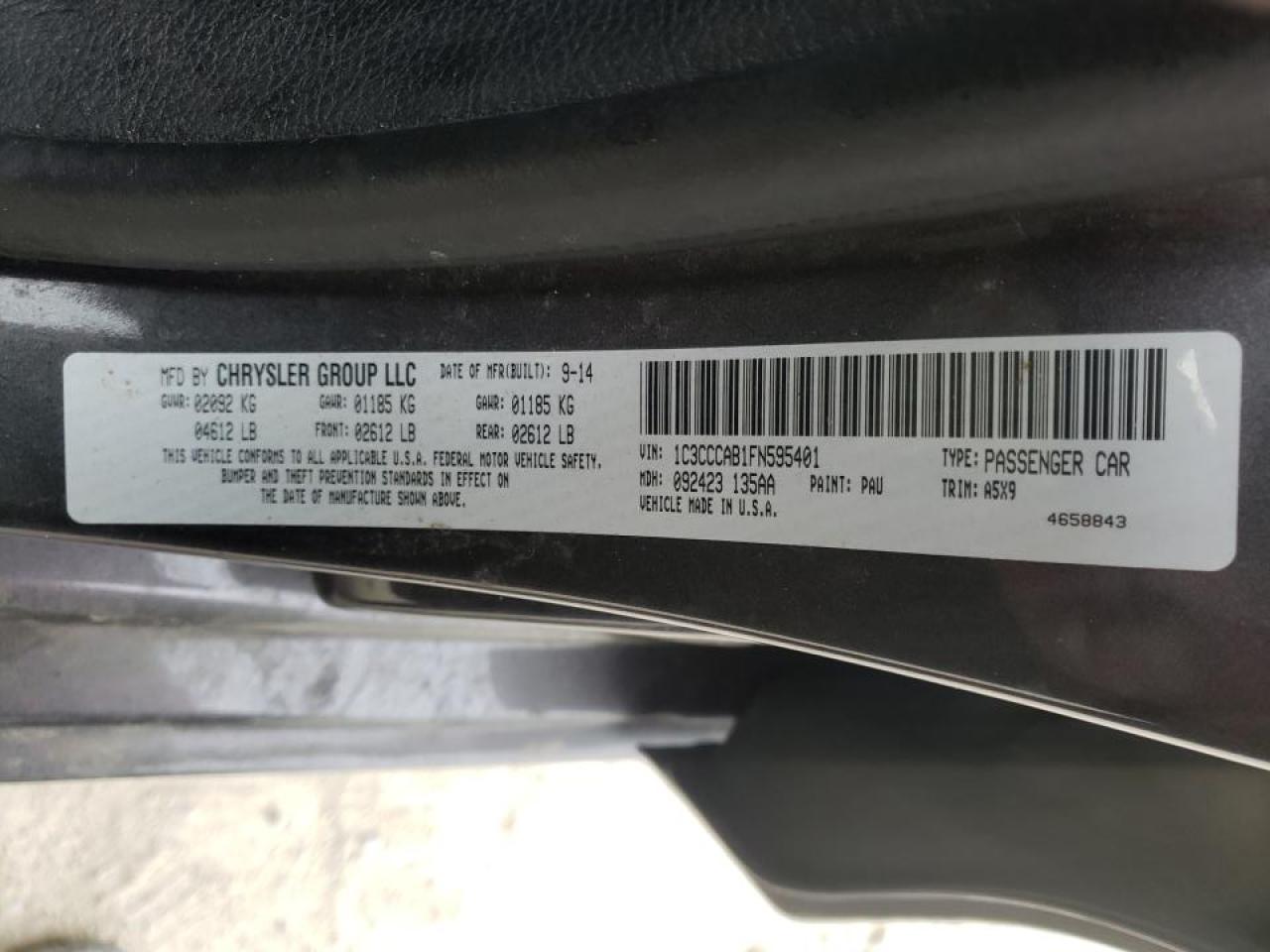 Photo 10 from auction – 2015 CHRYSLER 200 LIMITE with VIN 1C3CCCAB1FN595401