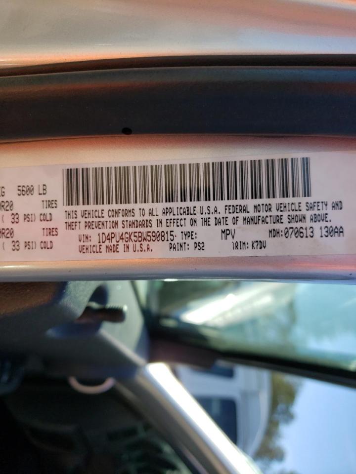 Photo 10 from auction – 2011 DODGE NITRO HEAT with VIN 1D4PU4GK5BW590815