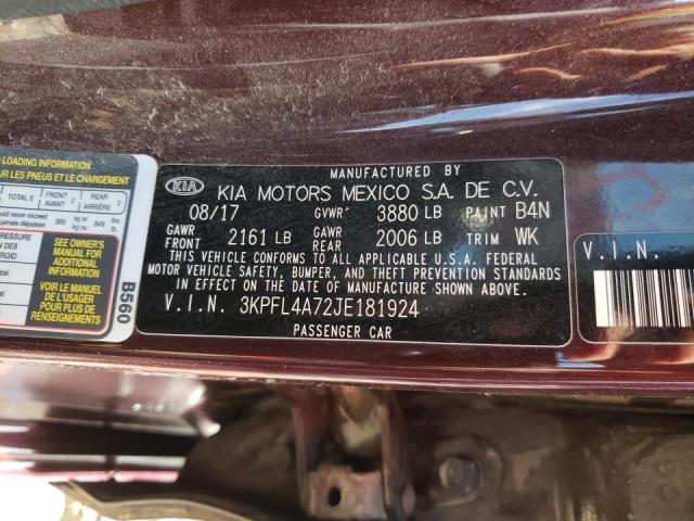 Photo 10 from auction – 2018 KIA FORTE LX with VIN 3KPFL4A72JE181924