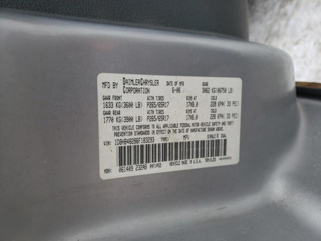 Photo 10 from auction – 2006 DODGE DURANGO with VIN 1D8HB48286F183293